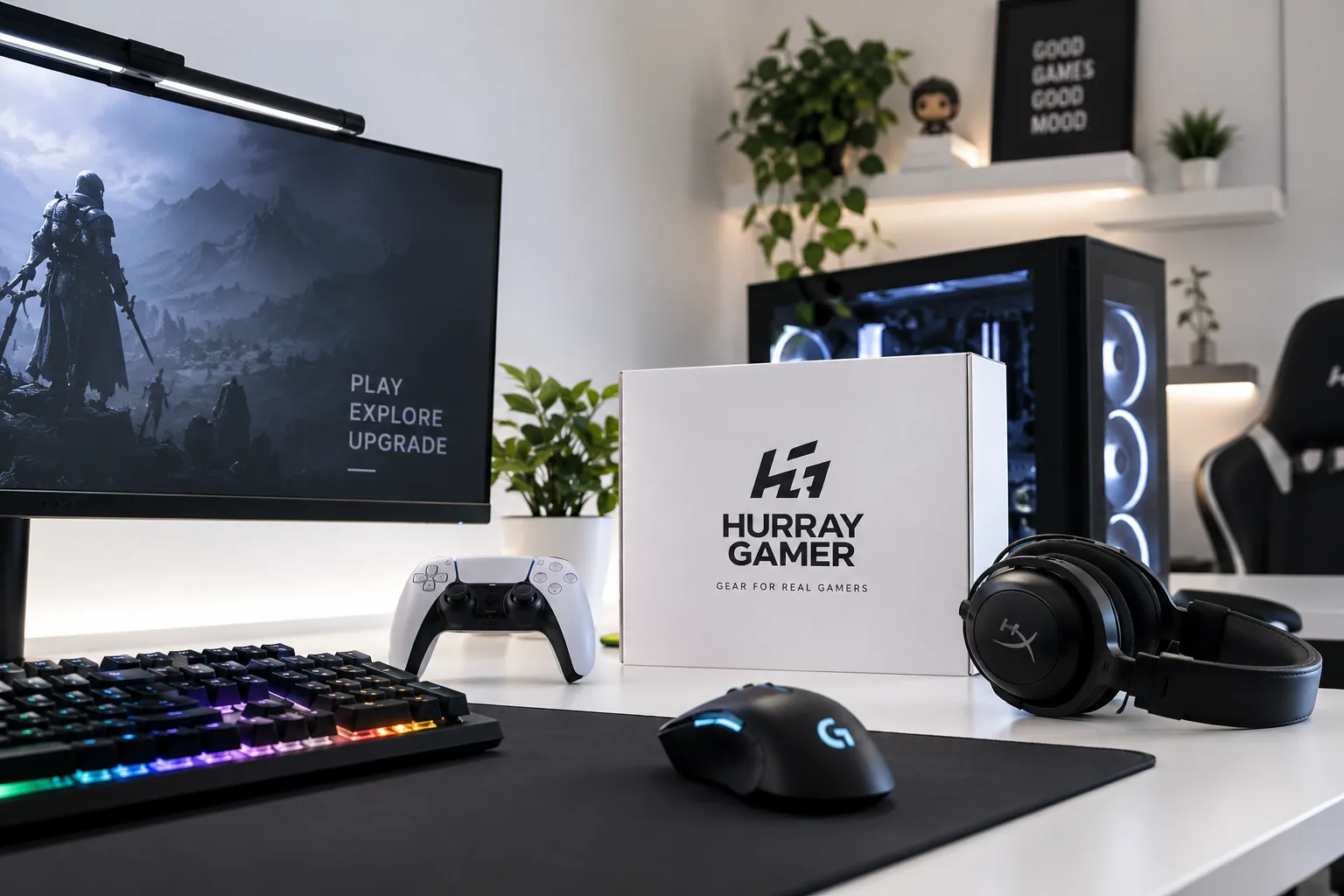 HurrayGamer gaming accessories store with PC gaming gear and accessories